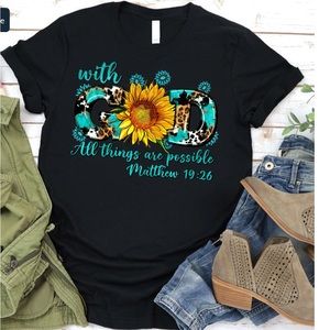 LOVEINFAITH | With God Tee | 2XL